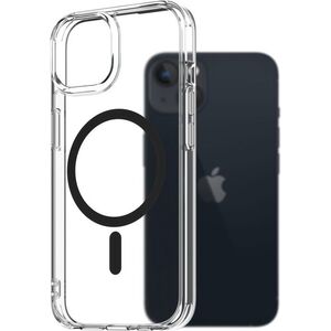 AlzaGuard Crystal Clear TPU Case Compatible with Magsafe iPhone 13 fekete tok kép
