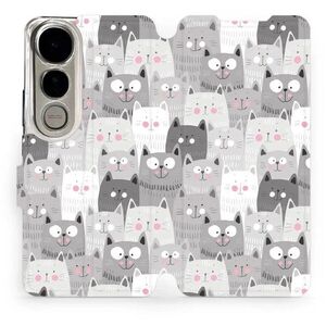 Mobiwear Flip Vivo V50 Lite cicák tok kép