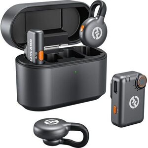 Hollyland LARK M2S Mini Combo Wireless Lavalier Microphone (Space Gray) kép