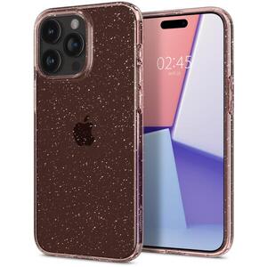 Spigen Liquid Crystal Glitter Rose Quartz iPhone 15 Pro Max tok kép