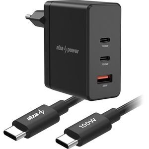 AlzaPower Ultimate SET X620 (100W + USB-C/C 100W Cable) - fekete kép