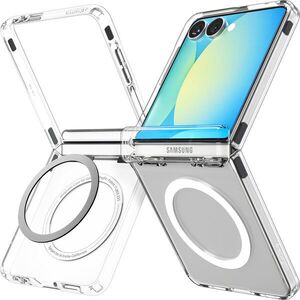 Spigen Ultra Hybrid Pro MagSafe Clear White Samsung Galaxy Z Flip 7 tok kép