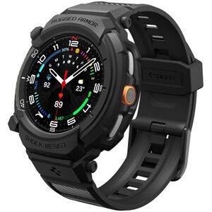 Spigen Rugged Armor Pro Matte Black Samsung Galaxy Watch 8 Classic 46mm tok kép