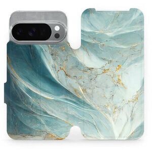 Mobiwear Flip Google Pixel 10 Pro zöldes márvány tok kép