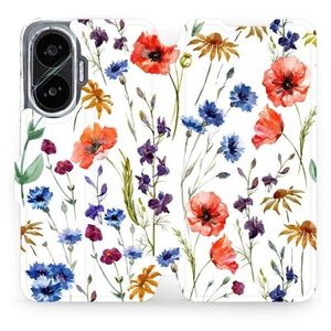 Mobiwear Flip Xiaomi Poco F7 virágok tok kép