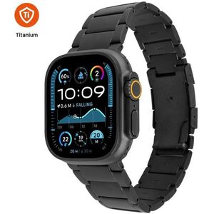 FIXED Apple Watch 44/45/46/49 mm órához, titánium, fekete kép