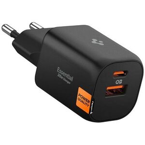 Spigen Essential 35W Wall Charger EE352EU Black kép