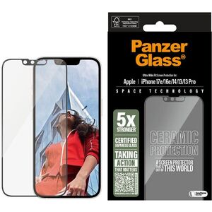 PanzerGlass Ceramic II Apple iPhone 17e/ 16e/ 14/ 13/ 13 Pro üvegfólia + felhelyező keret kép