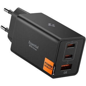 Spigen Essential 67W Wall Charger EE673EU Black kép