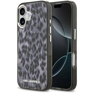 Karl Lagerfeld IML Leopard iPhone 17 szürke MagSafe tok kép