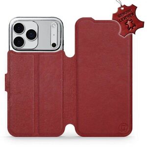 Mobiwear Flip Apple iPhone 17 Pro Max piros bőrtok kép