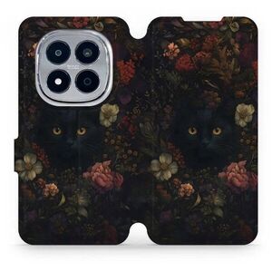 Mobiwear Flip Xiaomi Redmi Note 15 Pro+ 5G fekete macska tok kép