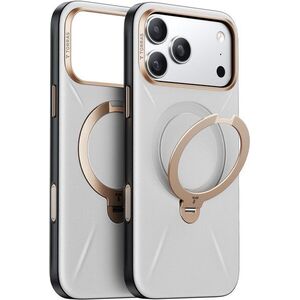 Torras Ostand Q3 VegSkin Pearl Gray iPhone 17 Pro Max tok kép