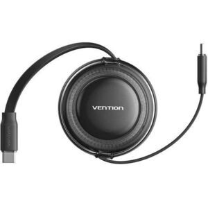 Vention USB 2.0 Type-C Male to Type-C Male 5A visszahúzható adatkábel 1M fekete kép