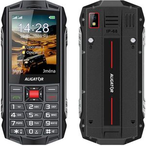 Aligator R45 eXtremo fekete-piros kép