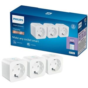 Philips Smart Plug Type-F 3PK Matter kép