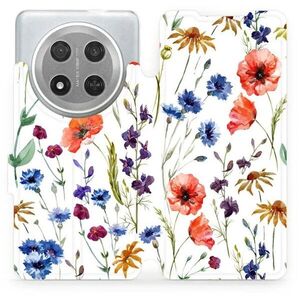 Mobiwear Flip Honor Magic7 Lite 5G virágok tok kép