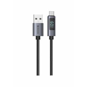 Swissten LCD USB-A / USB-C 1 m kép