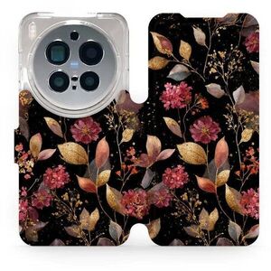 Mobiwear Flip Vivo X300 Pro aranyszínű levelek tok kép