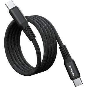 Choetech PD100W USB-C to USB-C 1M Magnet Nylon Cable--black kép