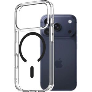 AlzaGuard Crystal Clear TPU Case Compatible with Magsafe iPhone 17 Pro fekete tok kép