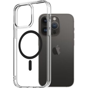 AlzaGuard Crystal Clear TPU Case Compatible with Magsafe iPhone 14 Pro Max fekete tok kép