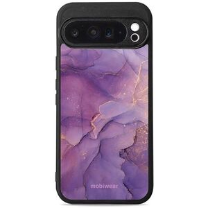 Mobiwear Glossy Google Pixel 9 Pro XL lila márványos fényes tok kép
