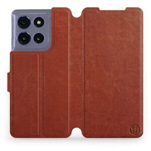 Mobiwear Flip Motorola Moto G86 5G barna tok kép