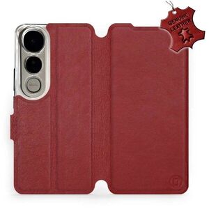Mobiwear Flip Vivo V50 Lite sötétpiros bőrtok kép