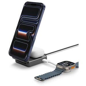 Spigen Essential MagSafe 2-in-1+C Wireless Charger EF302MOQ Black kép