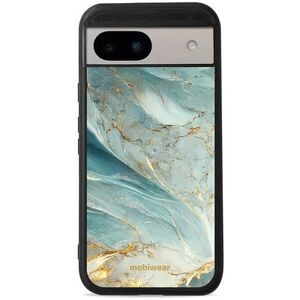Mobiwear Glossy Google Pixel 8A zöldes márvány fényes tok kép