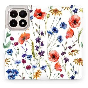 Mobiwear Flip Xiaomi 15T virágok tok kép