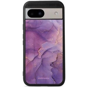Mobiwear Glossy Google Pixel 8A lila márvány fényes tok kép