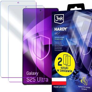 3MK Hardy ARC+ Samsung Galaxy S25 Ultra kijelzővédő fólia - 2 db kép