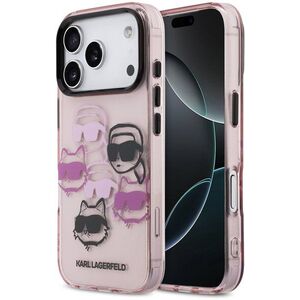 Karl Lagerfeld IML Multi K&CH Heads iPhone 17 Pro Pink tok kép