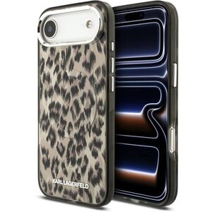 Karl Lagerfeld IML Leopard MagSafe iPhone Air Brown tok kép
