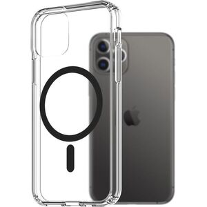 AlzaGuard Crystal Clear TPU Case Compatible with Magsafe iPhone 11 Pro fekete tok kép
