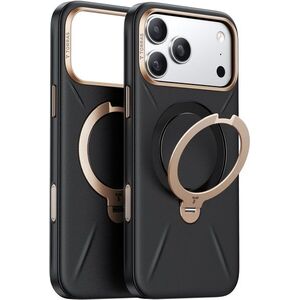 Torras Ostand Q3 VegSkin Obsidian Black iPhone 17 Pro tok kép