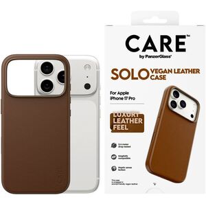 PanzerGlass CARE Apple iPhone 17 Pro SOLO MagSafe barna vegánbőr tok kép