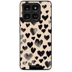 Mobiwear Glossy Honor X7d / Honor 400 Smart 5G fekete szíves fényes tok kép