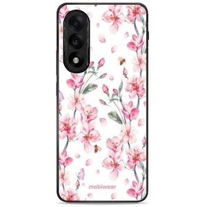 Mobiwear Glossy OnePlus Nord 5 rózsaszín virágok fényes tok kép