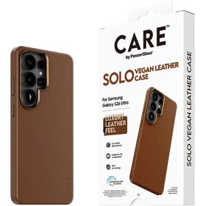PanzerGlass CARE Samsung Galaxy S26 Ultra SOLO Qi barna vegánbőr tok kép