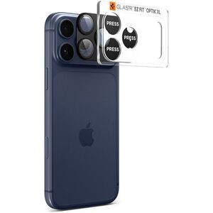 Spigen Glass tR EZ Fit Optik Pro XL 1 Pack Black iPhone 17 Pro kamera védő fólia - fekete kép