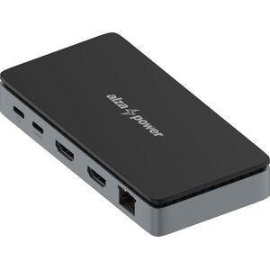 AlzaPower Metal Mini USB-C Dock Station 8v1 Dual Screen asztroszürke kép