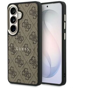 Guess PU Leather 4G Gold Frame Magnetic Samsung Galaxy S26+ barna tok kép