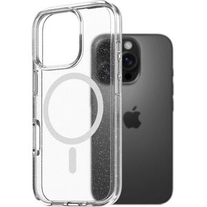 AlzaGuard Crystal Glitter iPhone 16 Pro MagSafe tok kép