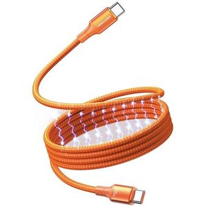 Vention USB 2.0 C Male to C Male Magnetic Cable Aluminum Alloy Type, 5 A, 1, 5 m, Orange kép