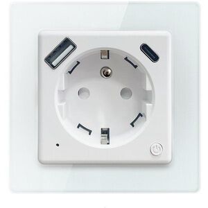 IMMAX NEO Nexa, beltéri, földelőcsappal, Type E, 1×USB, 1×USB-C, PD 20 W, Zigbee kép