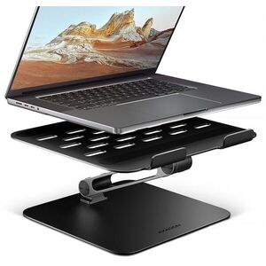 AXAGON STND-LQB 10-17, 3" HQ Laptop állvány, alumínium, állítható magasság és dőlésszög, fekete kép