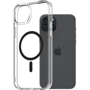 AlzaGuard Crystal Clear TPU Case Compatible with Magsafe iPhone 15 Plus fekete tok kép